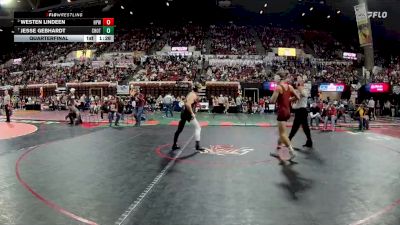 Quarterfinal - Jesse Gebhardt, Choteau vs Westen Lindeen, Huntley Project (Worden)