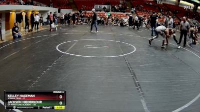 110 lbs Round 4 (8 Team) - Jackson Niederkohr, CP Wrestling Academy vs Kelley Hageman, Xtreme Team