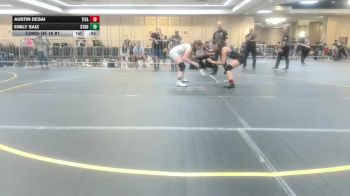 109 lbs Consi Of 16 #1 - Austin Desai, Titan Mercury WC vs Emily Saiz, Stout Wr Ac