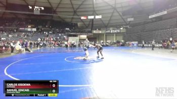 4A 144 lbs Cons. Round 2 - Samuel Kincaid, Gonzaga Prep vs Carlos Kisokwa, Kamiakin