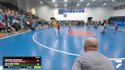 53-56 lbs Round 1 - Colter Thurman, Touch Of Gold Wrestling Club vs Brayden Beek, Douglas WC