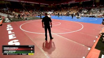 285 lbs D2/d3 - Semi-finals (sat 10:00am.) - Moson Baribeau, Baldwin-Woodville vs Jack Simmons, Prairie Du Chien