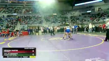 220 lbs Champ. Round 1 - Dylan Bennett, Carroll (Fort Wayne) vs Keagan Martin, Bellmont