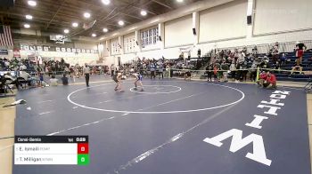 106 lbs Consolation - Emin Ismaili, Pomperaug vs Tommy Milligan, Newtown