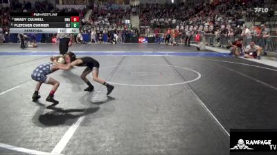 52 lbs Semifinal - Fletcher Currier, Slyfox vs Brady Culwell, DC Wrestling Acad