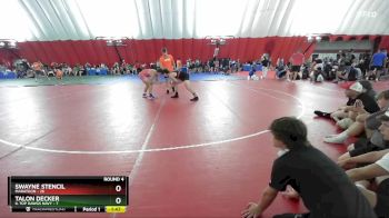 150 lbs Round 4 (6 Team) - Talon Decker, IL Top Dawgs NAVY vs Swayne Stencil, Marathon