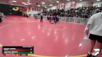 115 lbs Champ. Round 2 - Cristina Orozco, Valencia Placentia vs Haleia Owens, Tesoro