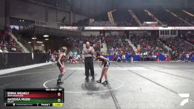 80 lbs Quarterfinal - Natessa Mudd, Beloit vs Emma Weakly, Iron Grapplers