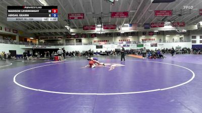 124 lbs Champ. Round 1 - Madison Leverknight, Unattached vs Abigail Geairn, Albion