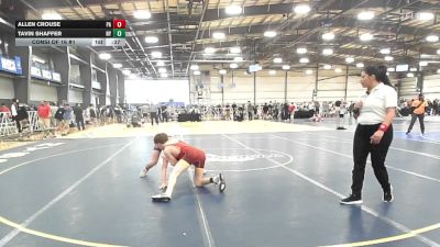 119 lbs Consi Of 16 #1 - Allen Crouse, PA vs Tavin Shaffer, NY