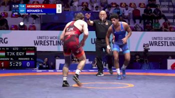 70 kg 1/8 Final - Mustafo Akhmedov, Tajikistan vs Shehabeldin Mohamed, Egypt
