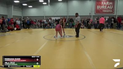 104-112 lbs Round 3 - Morgana Dunn, Powerhouse Wrestling Academy vs Mila Cruz, Culpeper Warriors