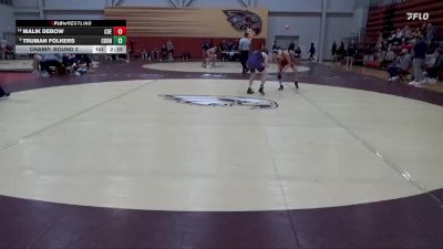 133 lbs Champ. Round 2 - Truman Folkers, Cornell College vs Malik DeBow, Coe