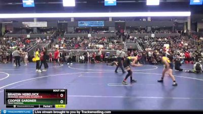 120 lbs Quarterfinal - Cooper Gardner, Team Montana vs Braedin Nebelsick, Ironhawk Wrestling Academy IA