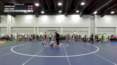 157 lbs Cons. Round 5 - Hayden Carl, VA vs Enzo Lopez, LA