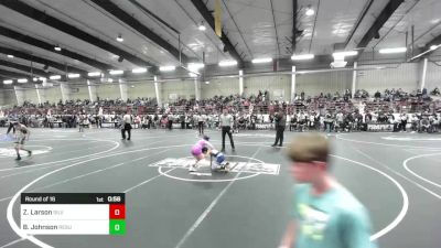 62 lbs Round Of 16 - Zoey Larson, Silver Creek Scrappers vs Buck Johnson, Resurrection Christian