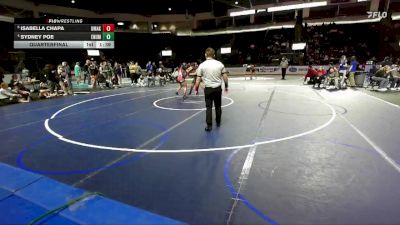 Girls 190 lbs Quarterfinal - Isabella Chapa, Omak (Girls) vs Sydney Poe, Enumclaw (Girls)