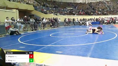 128 lbs Round Of 16 - Coltyn Majors, Hilldale vs Esiah King, Wilson-Henryetta