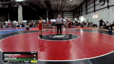 138 lbs Round 4 (6 Team) - Griffin Keipe, GREAT NECK WC - GOLD vs Brennan Keenan, CLINIC WRESTLING