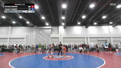 125 lbs Cons. Semis - Hailey Turner, Virginia Team Predator vs Sophie Simons, Heatwave Wrestling Club
