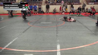 60_B lbs Round Of 16 - Victor Pleskovich, Fort Cherry vs Rocky Brennenman, Lower Dauphin