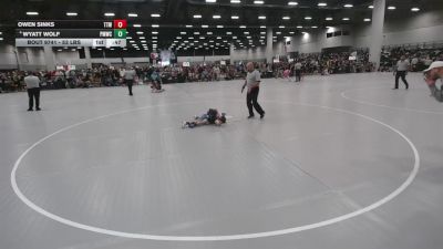 53 lbs Champ. Rd Of 16 - Owen Sinks, TJ Trained Wrestling vs Wyatt Wolf, Perry Meridian Wrestling Club