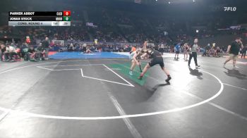 6A Boys 138 lbs Cons. Round 4 - Jonas Stock, Mountainside Boys vs Parker Abbot, Clackamas Boys