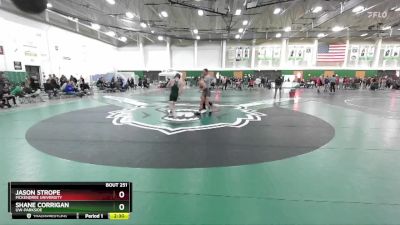 125 lbs Semifinal - Shane Corrigan, UW-Parkside vs Jason Strope, McKendree University