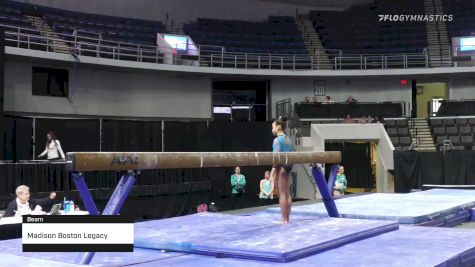 Madison Boston Legacy Gymnastics - Beam - 2022 Elevate the Stage Huntsville presented by SportsMED & Crestwood