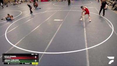 113 lbs Cons. Round 3 - Aidan Carlson, Pinnacle Wrestling Club vs Kyle Stangl, Minnesota