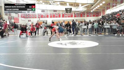 120 lbs Quarterfinal - Edrian Oliva Bojoquez, New Bedford vs Lucas Copper, Central Catholic