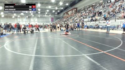 110 lbs Cons. Quarters - Aria Wing, Steelclaw Wrestling Club vs Mya Robles, Team Takedown
