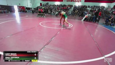 100 lbs Cons. Round 1 - Emily Mayorga, Eisenhower vs Lizzy Bravo, Centennial Corona