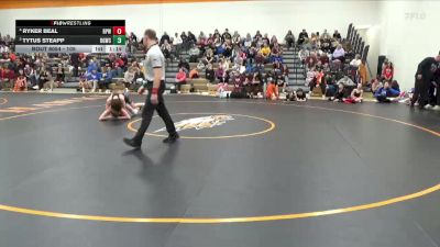 105 lbs Cons. Round 3 - Ryker Beal, Belle Plaine Wrestling vs Tytus Steapp, Big Game Wrestling Club