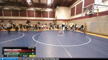 80 lbs Semifinal - Brigham Anderson, American Fork Cavemen vs Barrett Guymon, Morgan Wrestling Club