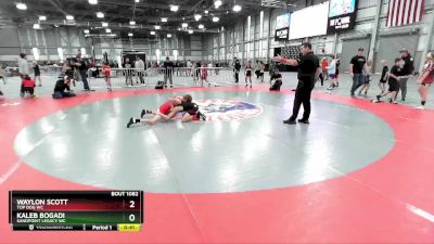 92 lbs Champ. Round 1 - Kaleb Bogadi, Sandpoint Legacy WC vs Waylon Scott, Top Dog WC