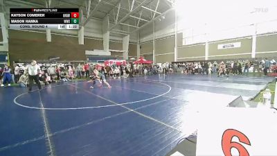 73 lbs Cons. Round 4 - Mason Hanna, Westlake Wrestling Club vs Kayson Comerer, Green River Grapplers Wrestlin