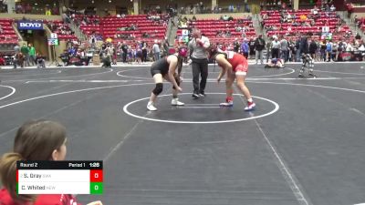 Round 2 - Sofia Gray, SlyFox Wrestling Academy vs Chilo Whited, Basehor Linwood Middle School