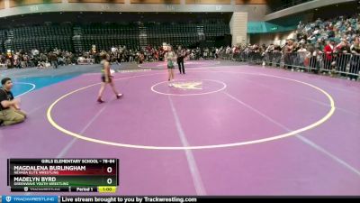 78-84 lbs Round 1 - Magdalena Burlingham, Nevada Elite Wrestling vs Madelyn Byrd, Greenwave Youth Wrestling