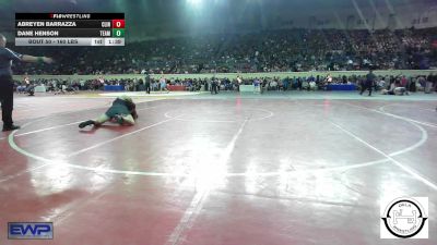 160 lbs Round Of 64 - Abreyen Barrazza, Clinton, Ok vs Dane Henson, Team Guthrie Wrestling