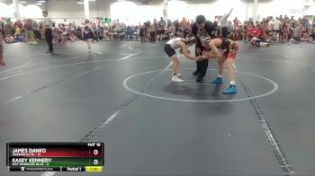 84 lbs Round 3 (6 Team) - James Danko, Firebird Elite vs Kasey Kennedy, Mat Warriors Blue
