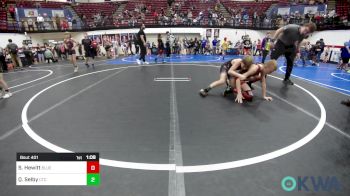76 lbs Round Of 16 - Spencer Hewitt, Blue Devil Wrestling vs Quentin Selby, Comanche Takedown Club