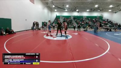 165 lbs 2nd Place Match - Joseph Humphreys, Eastside United Wrestling Club vs Mitchel Wainscott, Powell Wrestling Club