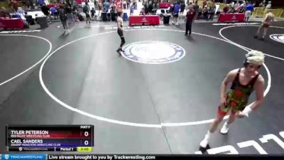 132 lbs Cons. Round 3 - Tyler Peterson, Red Bluff Wrestling Club vs Cael Sanders, Swamp Monsters Wrestling Club