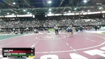 132 lbs Cons. Round 3 - Brayden Rangel-giesking, Bend Senior vs Lane Zehr, Homedale