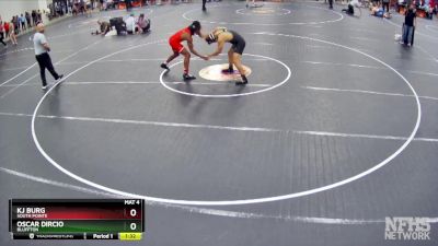 4A 165 lbs Quarterfinal - KJ Burg, South Pointe vs Oscar Dircio, Bluffton