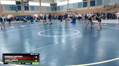 130lbs Cons. Round 6 - Yareli Garcia, Zillah (Girls) vs Mariana Santiago, Willamette (Girls)