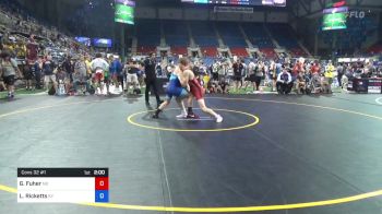 160 lbs Cons 32 #1 - Gregory Fuher, North Dakota vs Lucas Ricketts, Kentucky