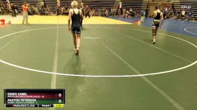 115 lbs Placement (4 Team) - Owen Zabel, PEM (Plainview/Elgin/Millville) vs Paxton Peterson, Dassel-Cokato-Litchfield