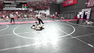 76 lbs Cons. Round 4 - Kamren Schuebel, Cadott vs Jaxton Groshek, Wittenberg-Birnamwood